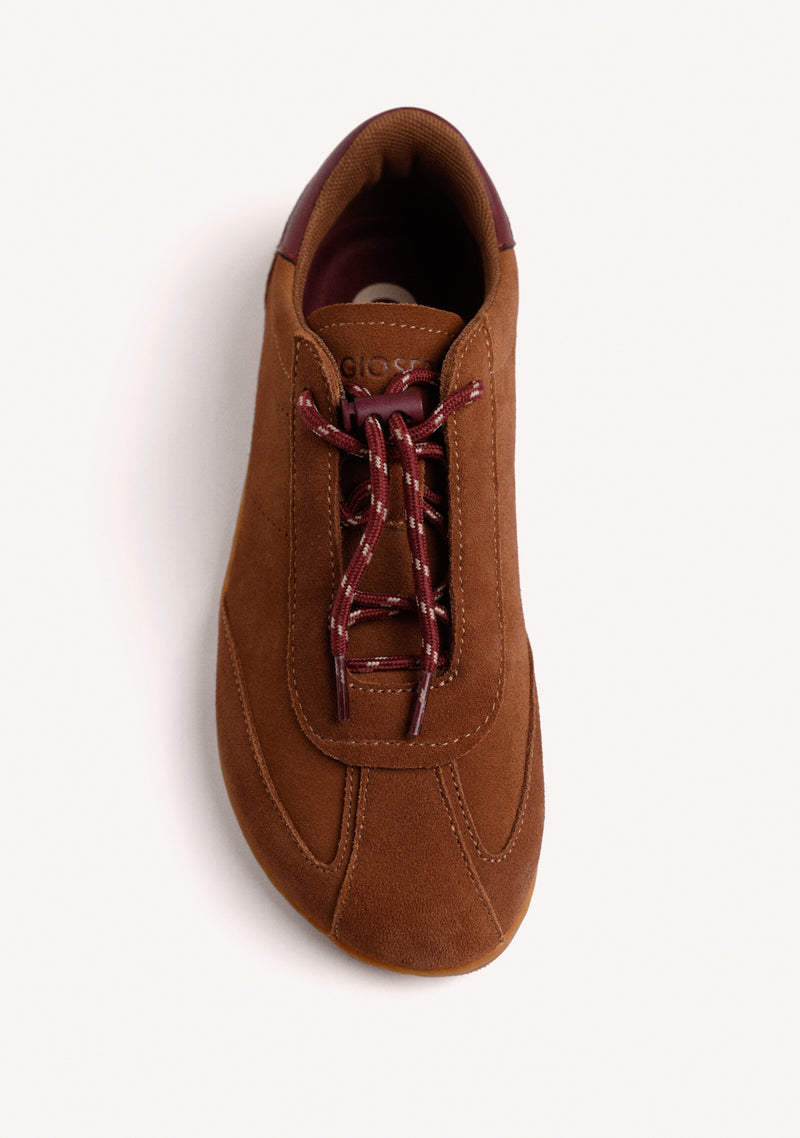 SCARPE BAREFOOT MARRONI IN PELLE SCAMOSCIATA