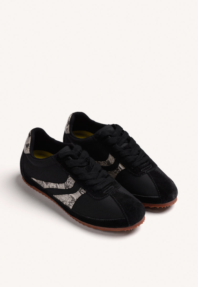 ZAPATILLAS NEGRO PIEL