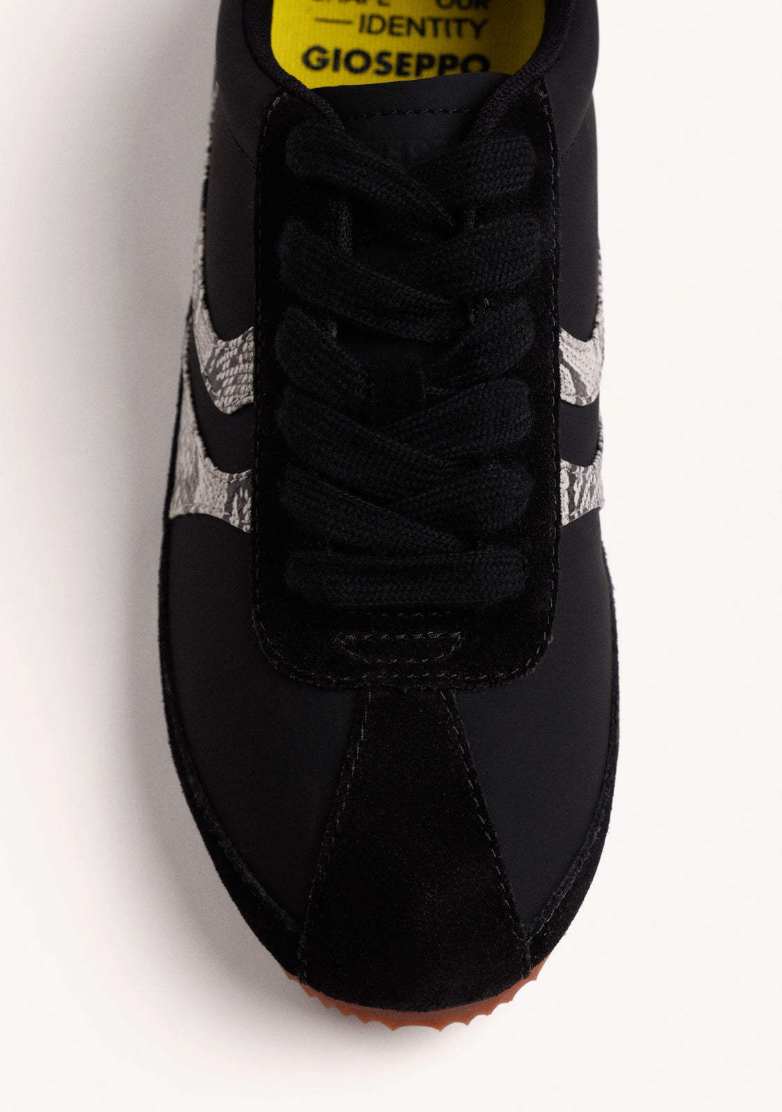 BLACK LEATHER SNEAKERS