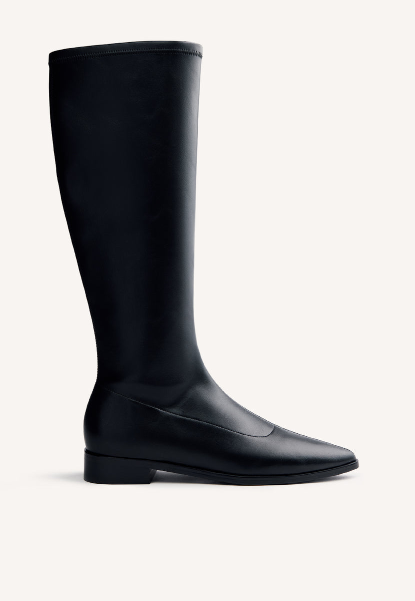 BOTAS ALTAS PRETAS ELÁSTICAS