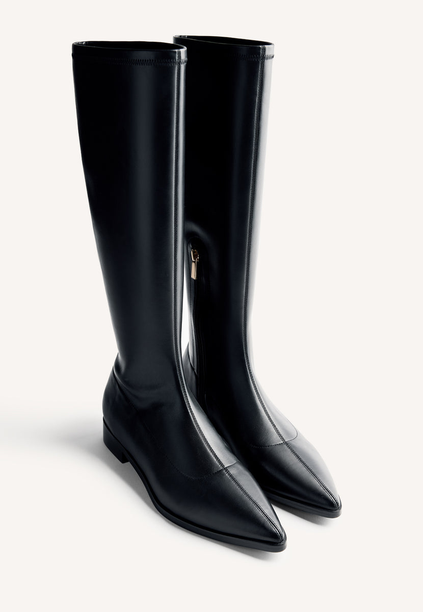 BOTAS ALTAS PRETAS ELÁSTICAS
