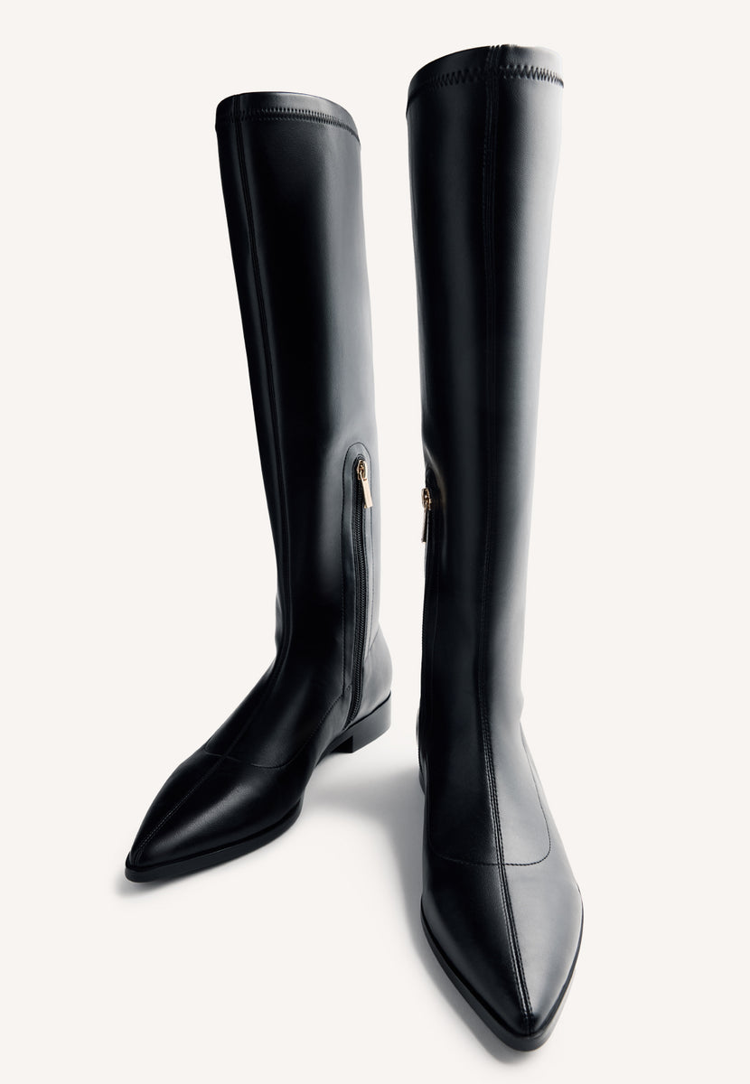 BOTAS ALTAS PRETAS ELÁSTICAS