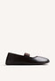 BALLERINES BAREFOOT MARRON EN CUIR