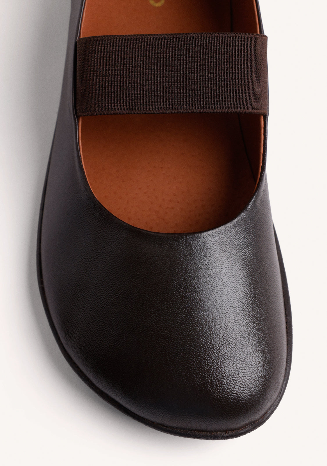 BALLERINES BAREFOOT MARRON EN CUIR