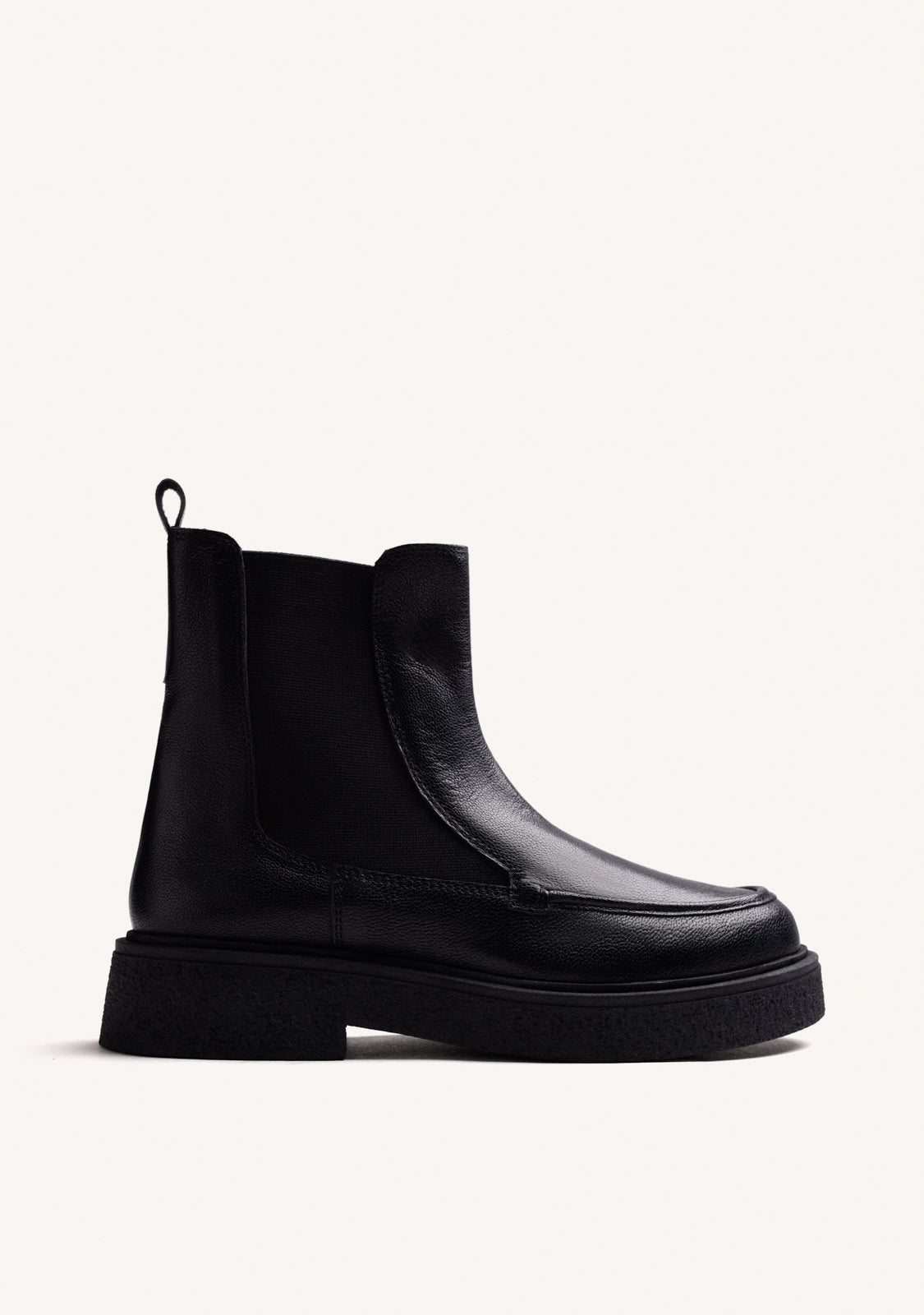 BOTINES NEGRO CHELSEA PIEL