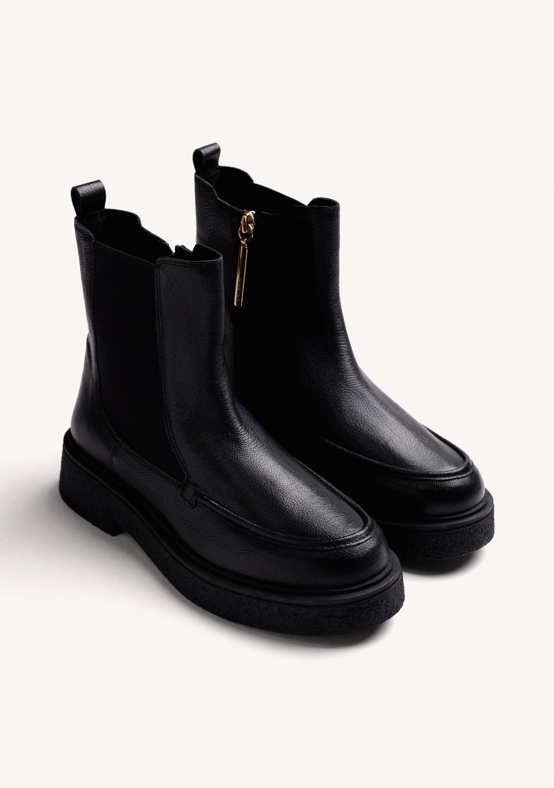 BOTINES NEGRO CHELSEA PIEL