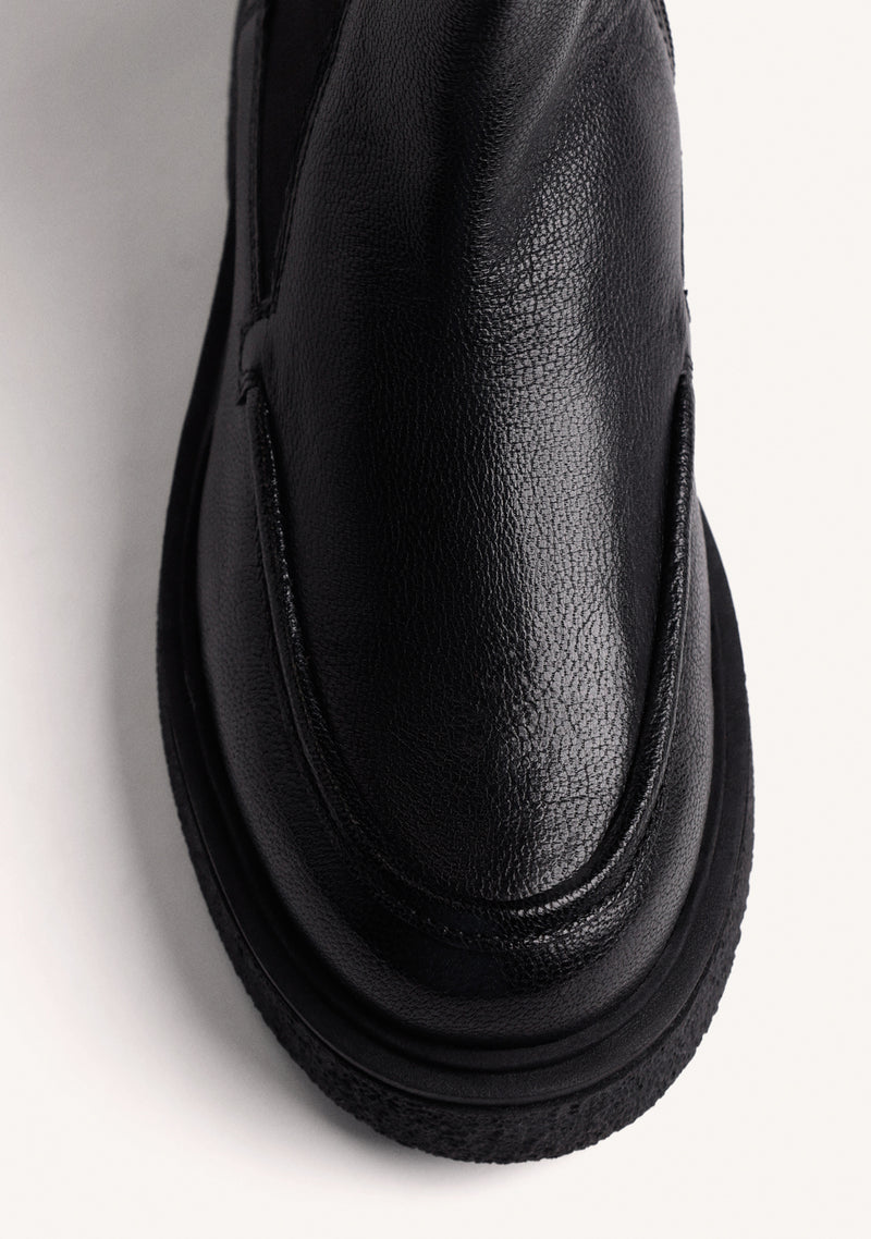 BOTINES NEGRO CHELSEA PIEL