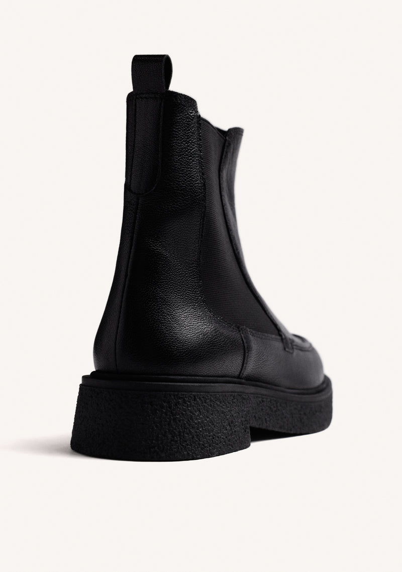 BOTINES NEGRO CHELSEA PIEL