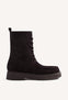 BROWN MILITARY STYLE LEATHER BOOTS
