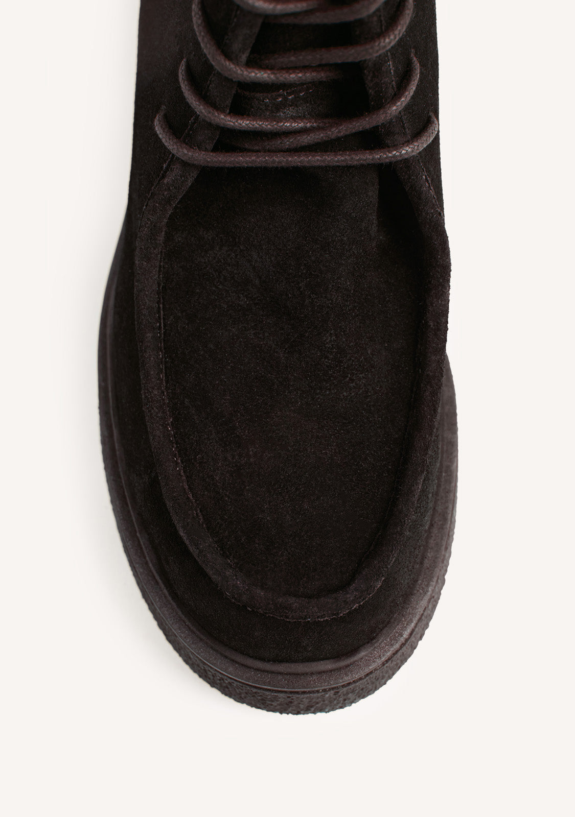 BROWN MILITARY STYLE LEATHER BOOTS