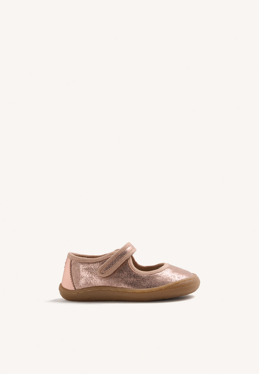 BALLERINES BAREFOOT EN CUIR MÉTALLISÉ