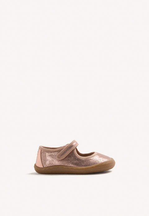 BALLERINES BAREFOOT EN CUIR MÉTALLISÉ