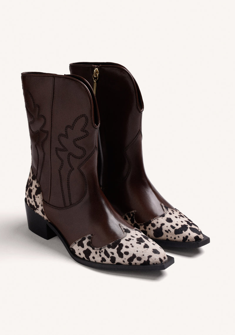 ANIMAL PRINT COWBOY BOOTS