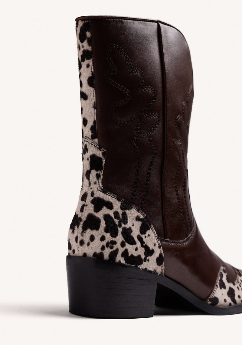 ANIMAL PRINT COWBOY BOOTS