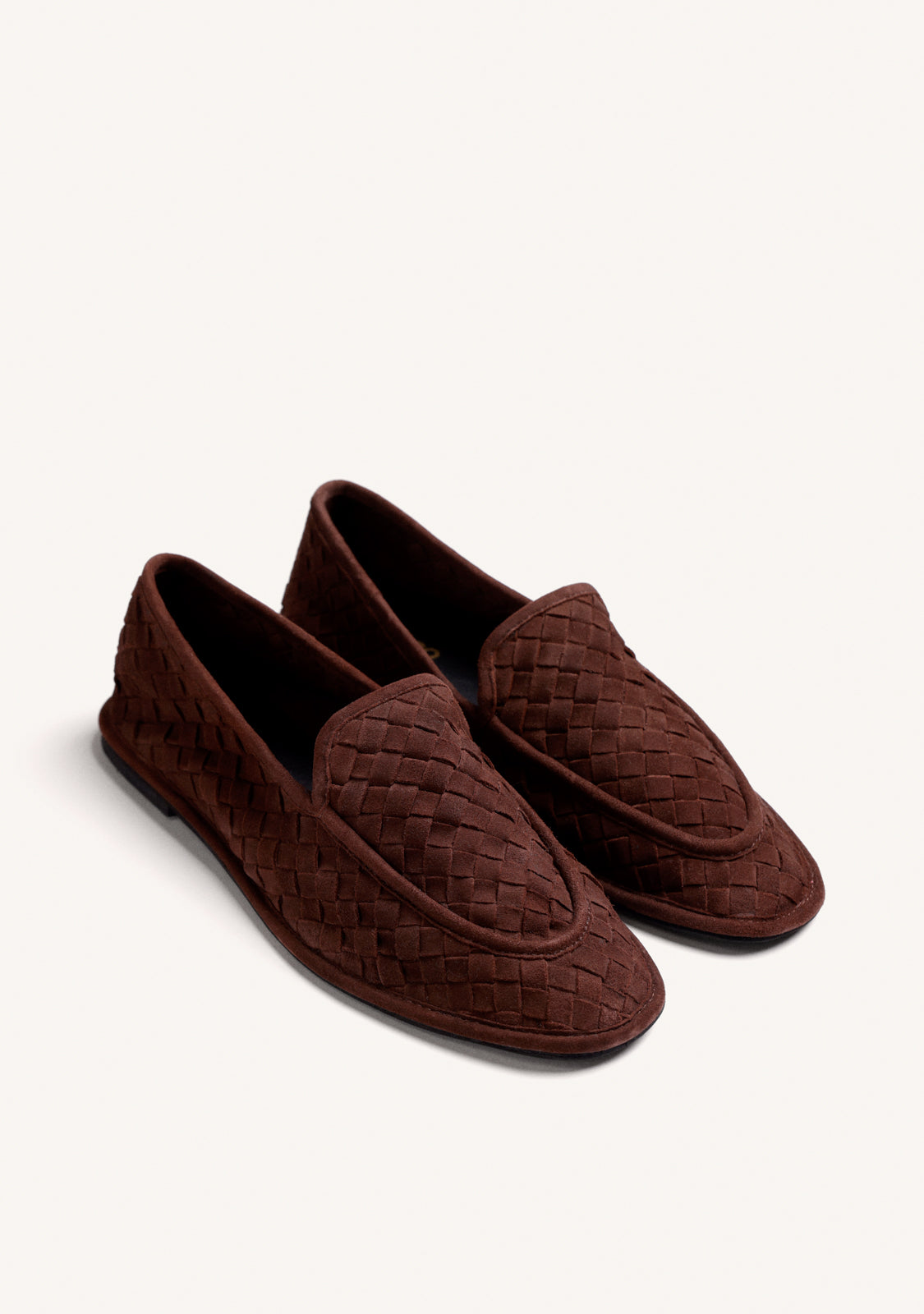 MOCASINES MARRONES PIEL TRENZADA