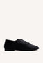 FLAT SHOES WITH ANIMAL PRINT LEATHER