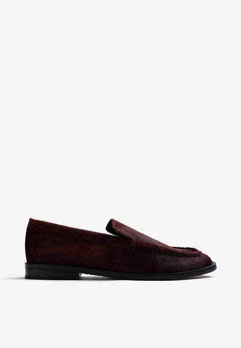 MOCASINES BURDEOS PIEL