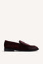 MOCASSINS BORDEAUX EN CUIR