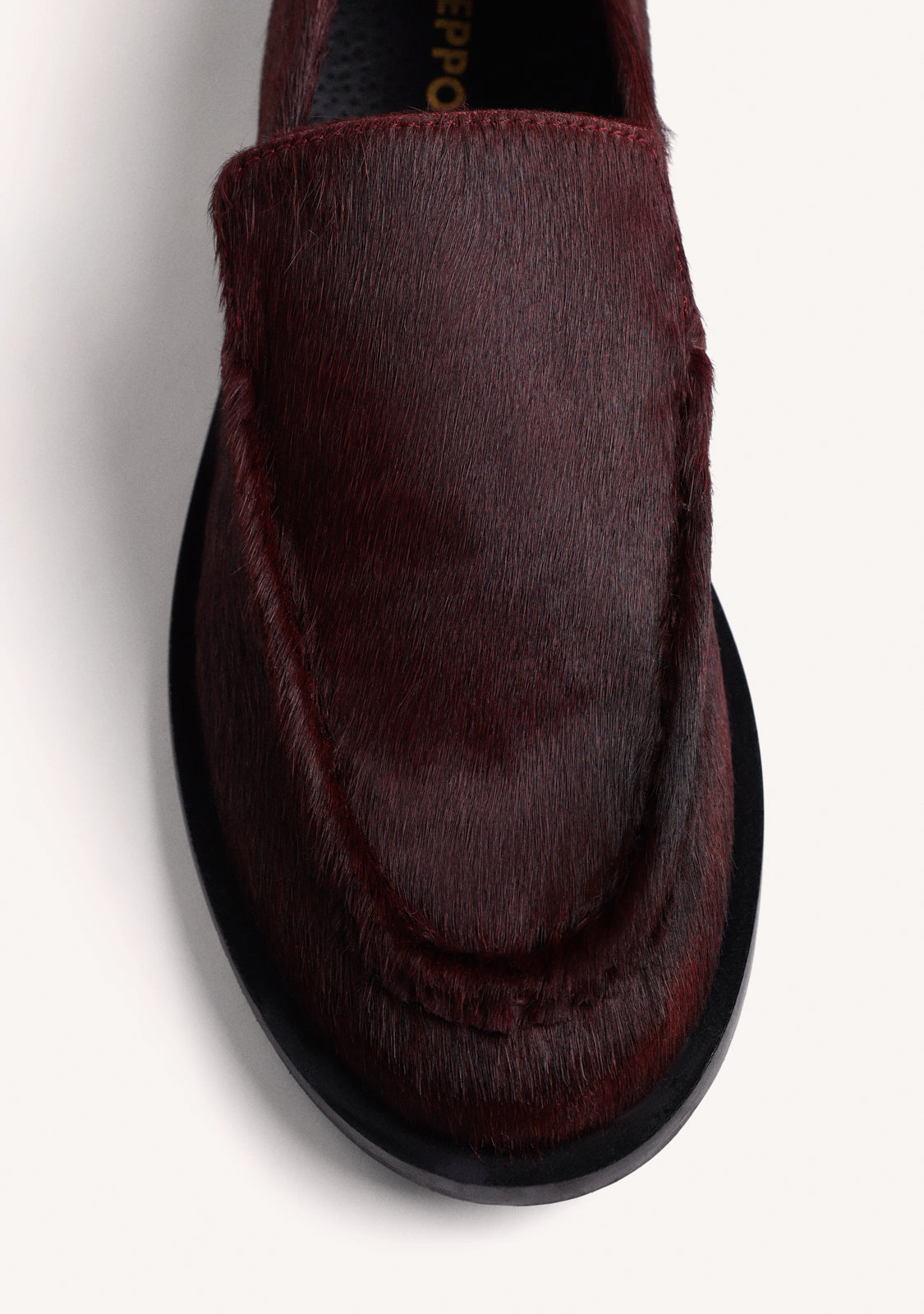 MOCASSINI BORDEAUX IN PELLE
