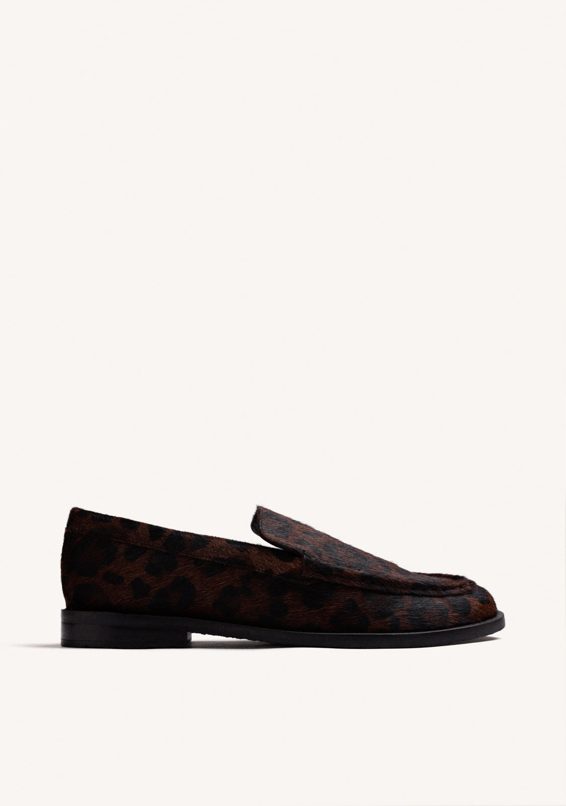ANIMAL PRINT LEATHER LOAFERS