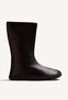 BROWN BAREFOOT LEATHER BOOTS
