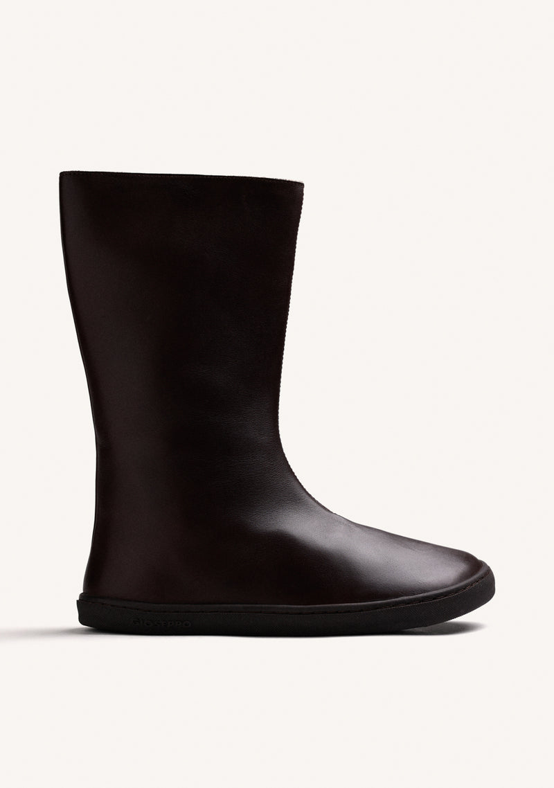 BROWN BAREFOOT LEATHER BOOTS