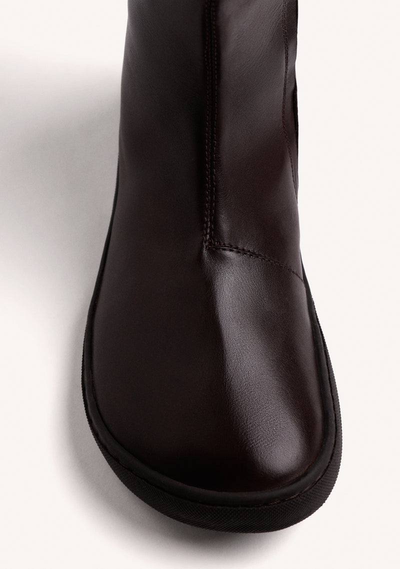 BROWN BAREFOOT LEATHER BOOTS