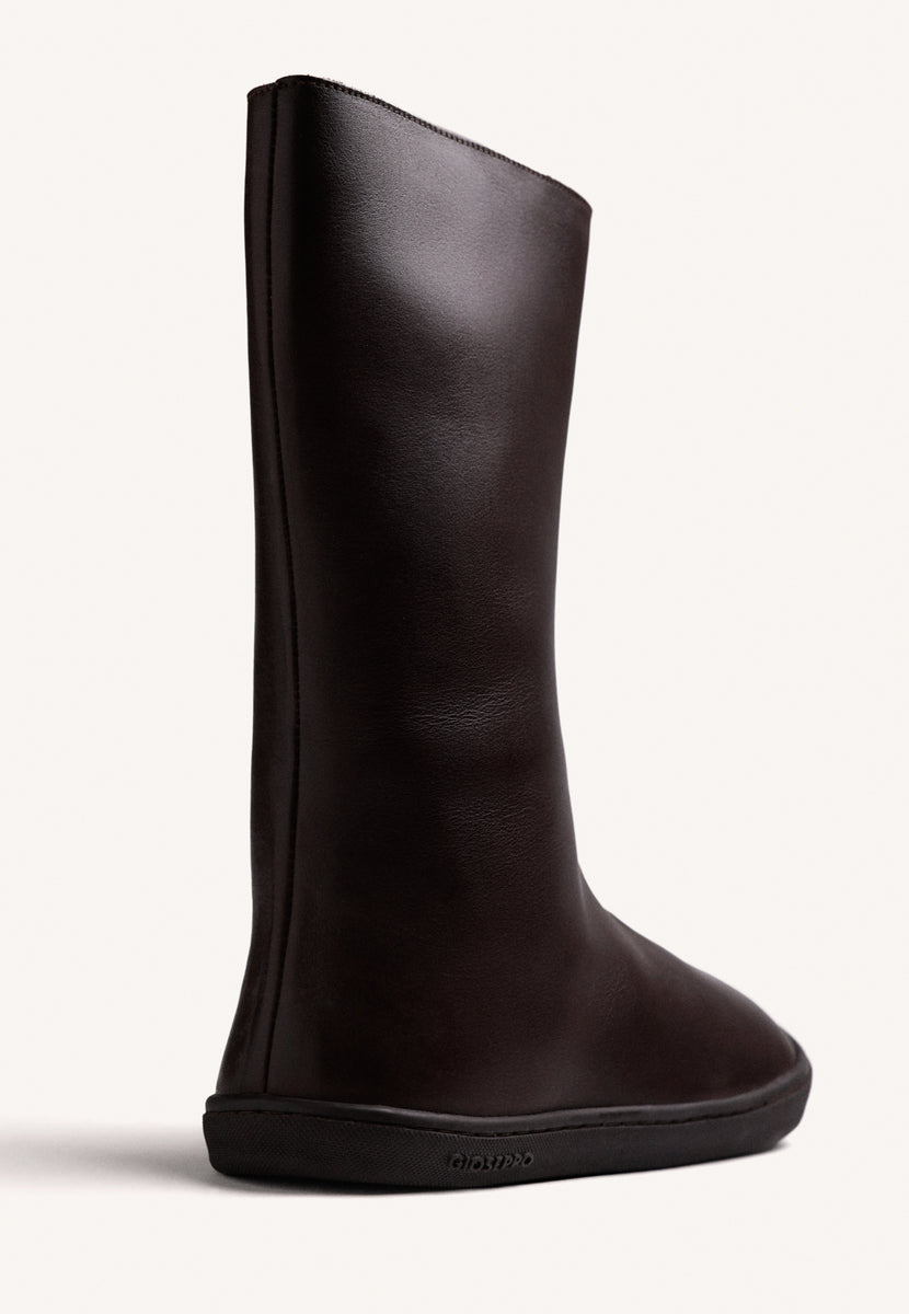 STIVALI BAREFOOT MARRONI IN PELLE