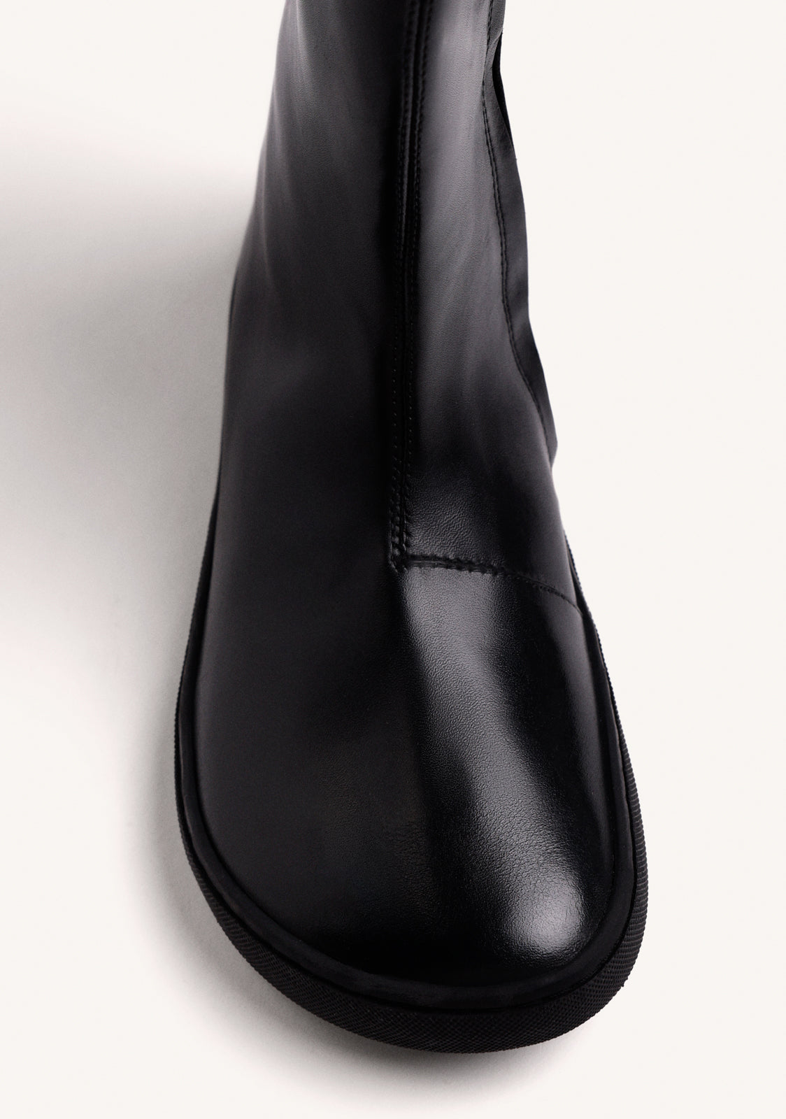 BLACK BAREFOOT LEATHER BOOTS
