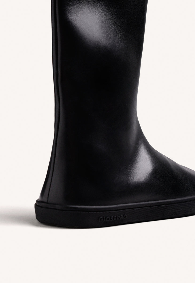 STIVALI BAREFOOT NERI IN PELLE