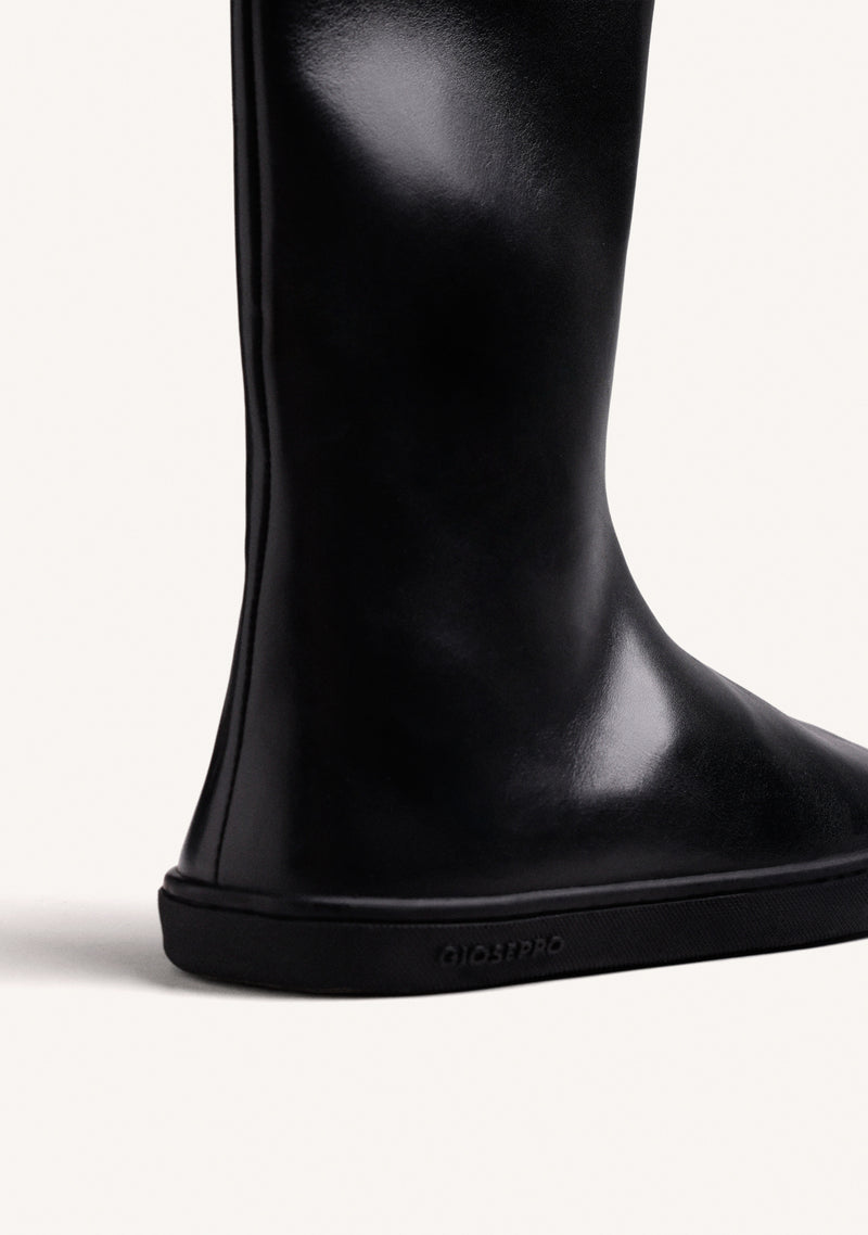 BLACK BAREFOOT LEATHER BOOTS