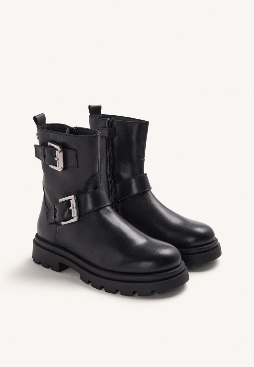 BOTAS PIEL CON CREMALLERA