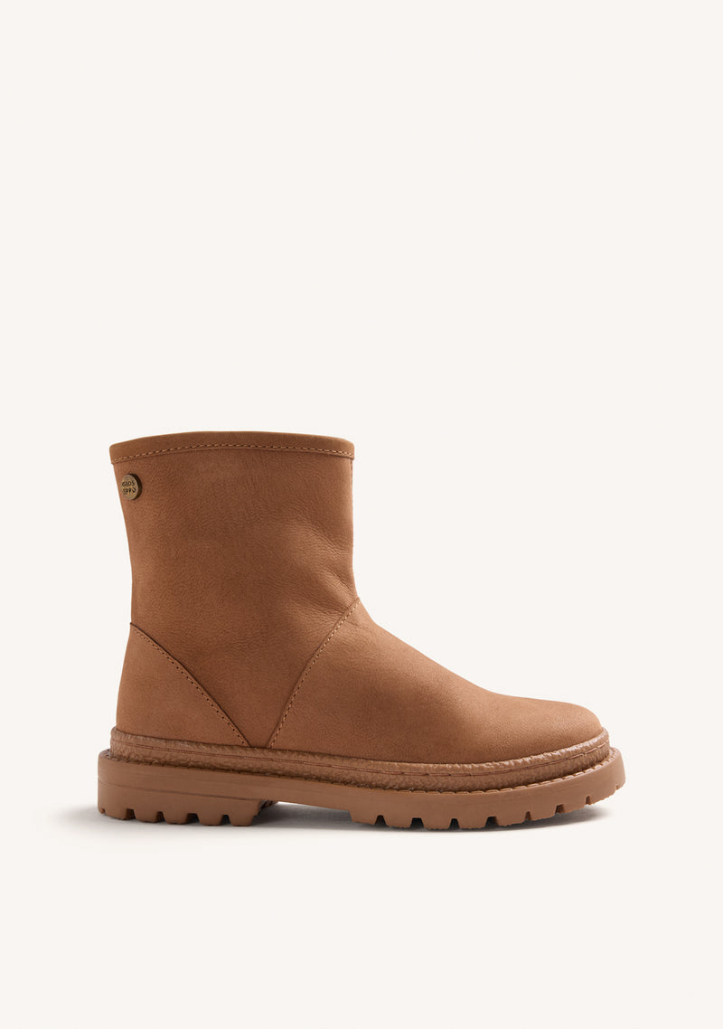 LEATHER ZIPPER BOOTS