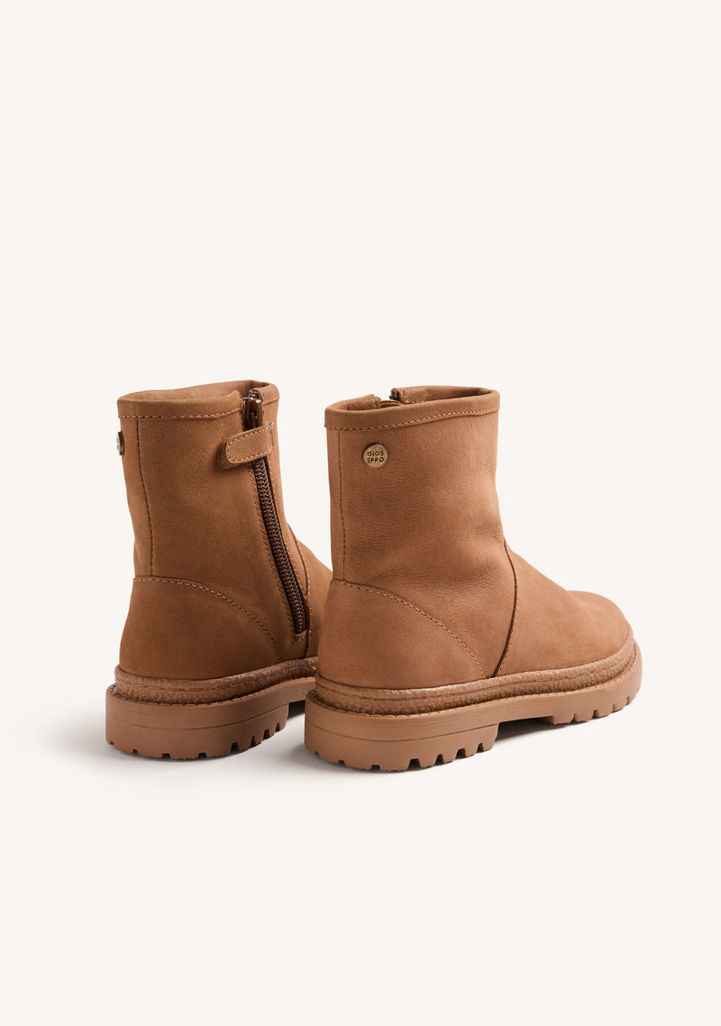 LEATHER ZIPPER BOOTS
