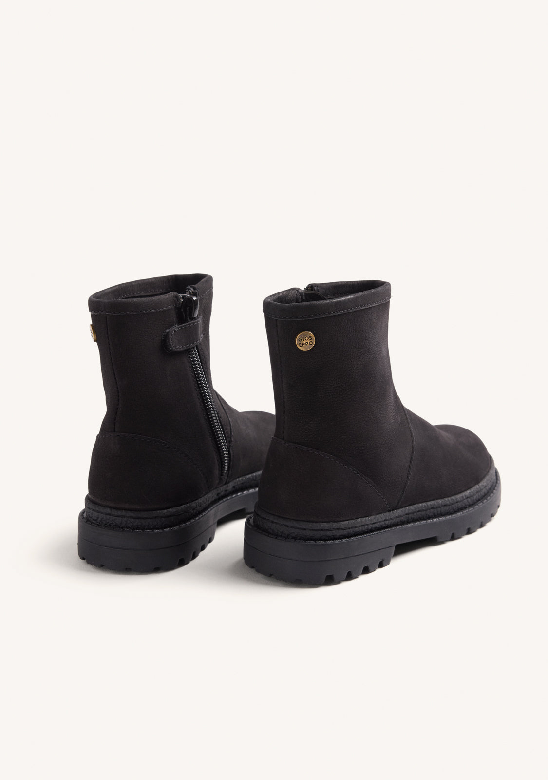 LEATHER ZIPPER BOOTS
