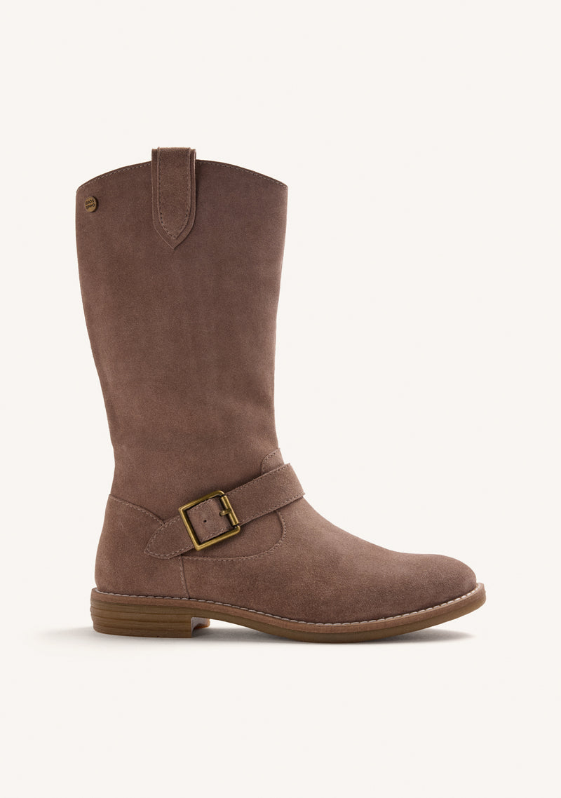BOTAS TAUPE PIEL CLÁSICAS