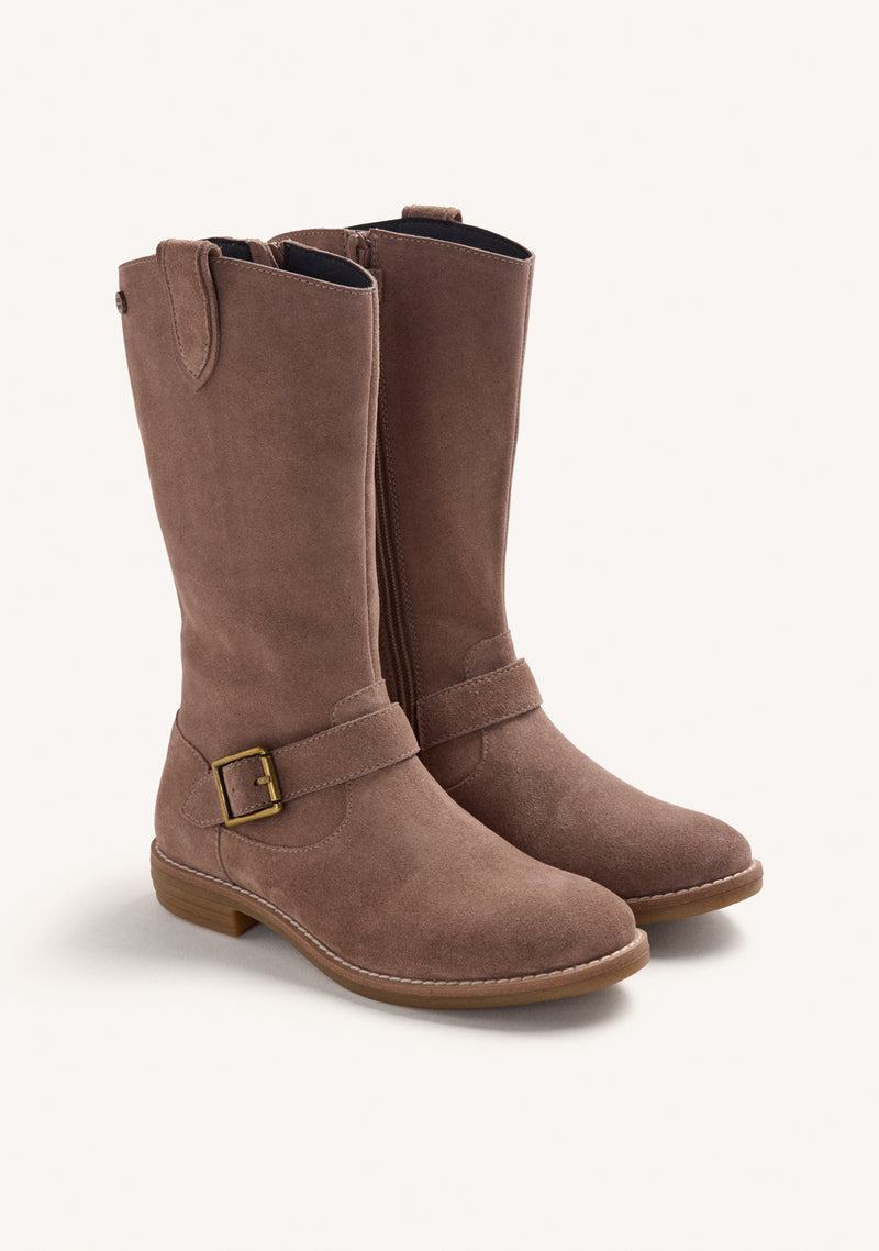 BOTAS TAUPE PIEL CLÁSICAS