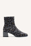 ELASTIC ANIMAL PRINT ANKLE BOOTS