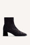 ELASTIC ANIMAL PRINT ANKLE BOOTS