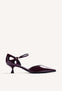 SCARPE CON TACCO COLOR BORDEAUX