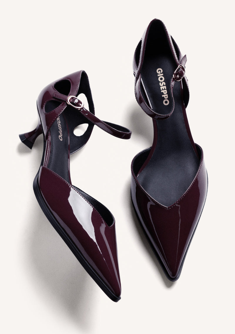 BURGUNDY HEEL SHOES