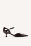 SCARPE CON TACCO MARRONI