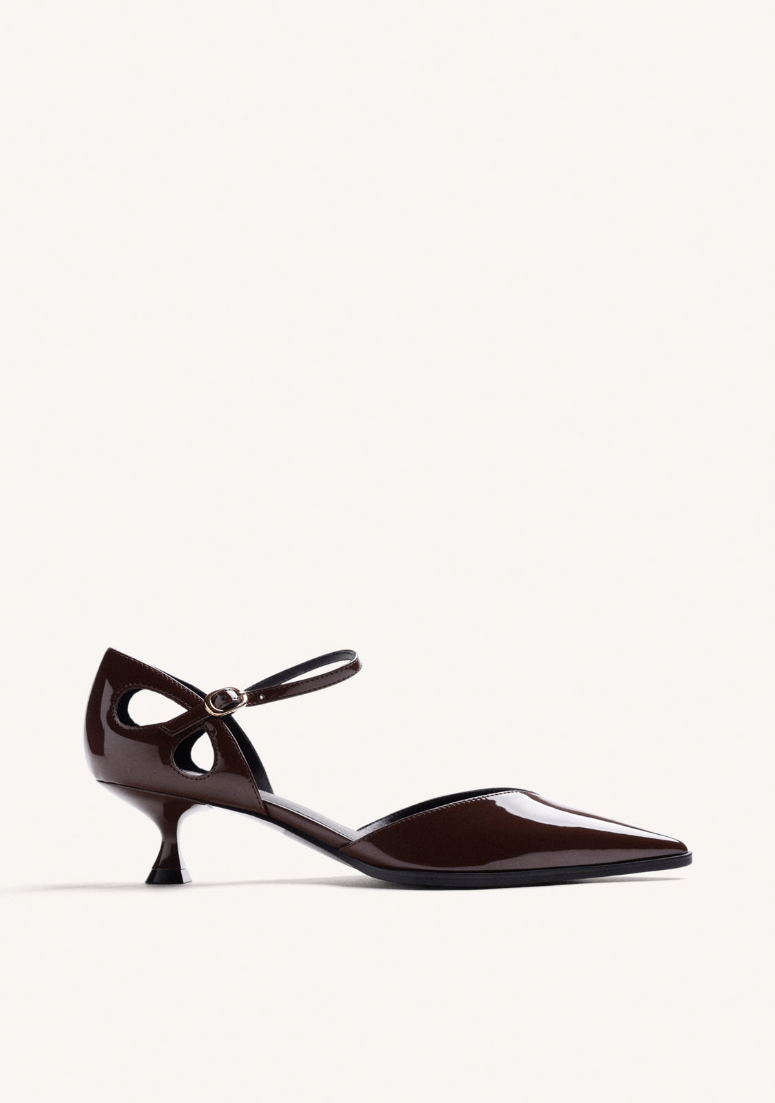 SCARPE CON TACCO MARRONI