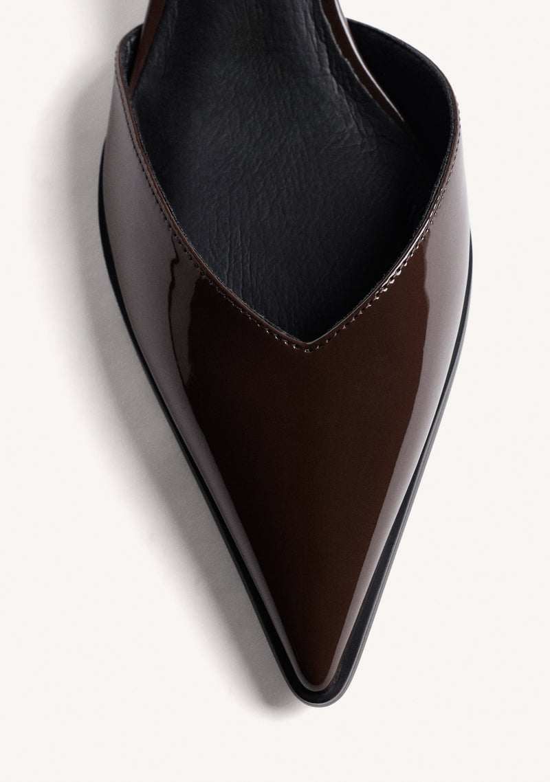 SCARPE CON TACCO MARRONI