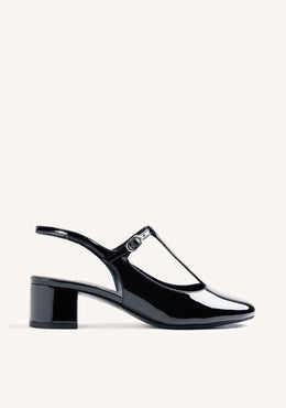 CHAUSSURES MARY-JANE NOIRES EFFET VERNIS
