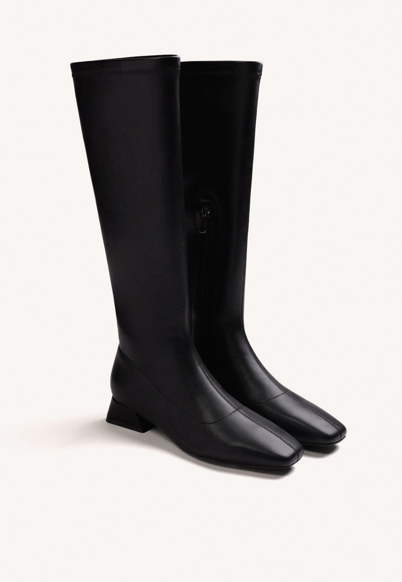 BOTAS ALTAS PRETAS ELÁSTICAS