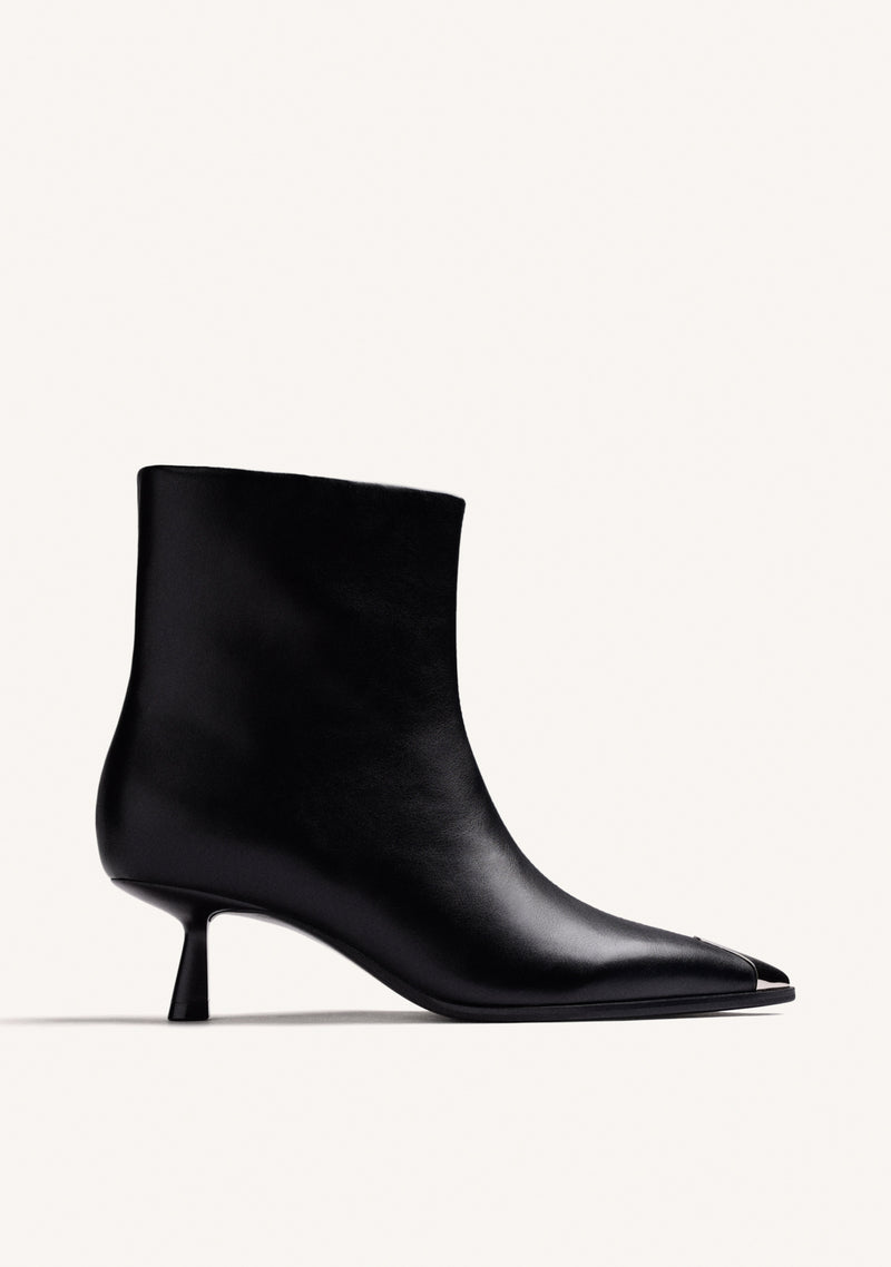 BLACK KITTEN ANKLE BOOTS