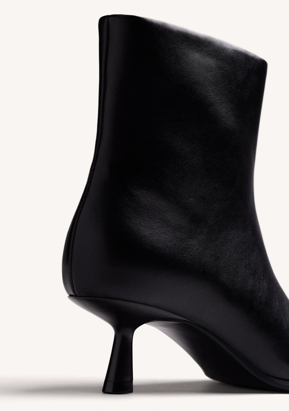 BLACK KITTEN ANKLE BOOTS
