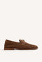 BROWN NAUTICAL BRAIDED LEATHER LOAFERS