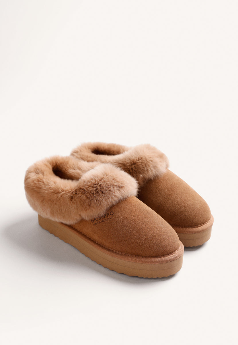 BROWN LEATHER CLOGS